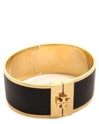 Tory Burch Skinny Leather Inlay Cuff Bracelet