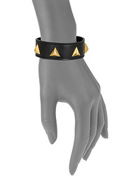 Saint Laurent Studded Narrow Leather Bracelet