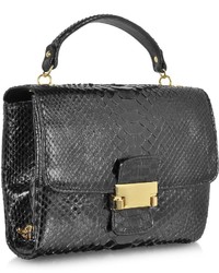 Ghibli Black Python Leather Mini Bag