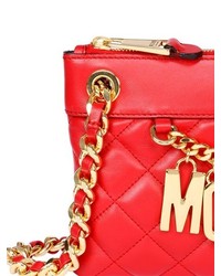Moschino Quilted Nappa Leather Clutch