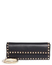 Valentino Rockstud Leather Clutch And Bangle