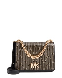 seng Start grammatik Women's Black and Gold Leather Crossbody Bags by MICHAEL Michael Kors |  Lookastic