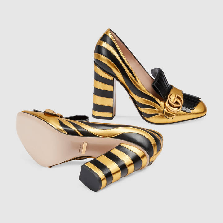 Gucci Zebra Pump, $990 | Gucci | Lookastic