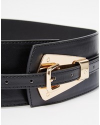 Asos Collection Plate Detail Wide Waist Belt