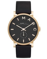 Marc Jacobs Baker Leather Strap Watch 37mm