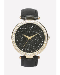 Bebe Leather Strap Watch