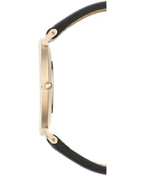 Daniel Wellington Classic Sheffield Leather Strap Watch 40mm Black Rose Gold