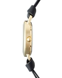 La Mer Collections Saturn Leather Wrap Bracelet Watch 22mm
