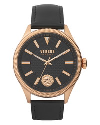 Versus Versace Colonne Leather Watch