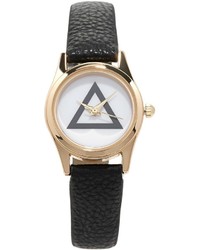 Forever 21 Faux Leather Geo Faced Watch