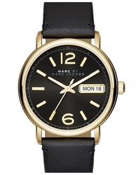 Marc Jacobs Fergus Leather Strap Watch 38mm
