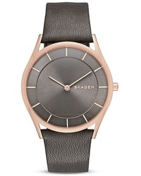 Skagen Holst Leather Watch 34mm