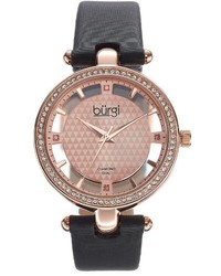 Burgi Leather Watch