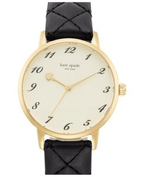 Kate Spade New York Metro Quilted Leather Strap Watch 34mm