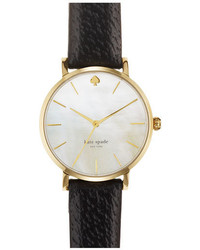 Kate Spade New York Metro Round Leather Strap Watch 34mm