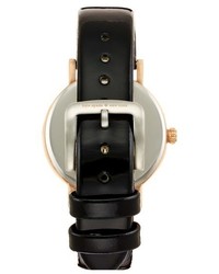 Kate Spade New York Metro Scallop Dial Leather Strap Watch 34mm