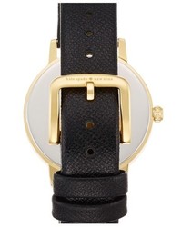 Kate Spade New York Metro Scalloped Dial Leather Strap Watch 34mm
