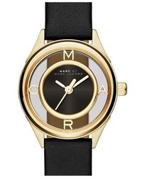 Marc by Marc Jacobs Tether Skeleton Leather Strap Watch 25mm