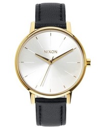 Nixon The Kensington Leather Strap Watch 37mm
