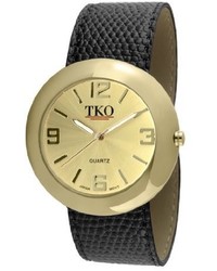 Tko Orlogi Tk616 Gbk Gold Black Leather Slap Slap Watch