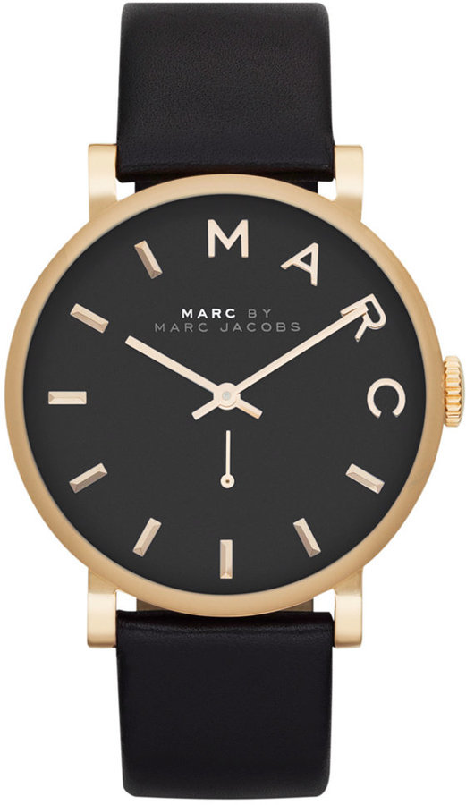 Marc Jacobs Baker Black Dial Black Stainless Steel Strap Watch for Women -  MBM3425