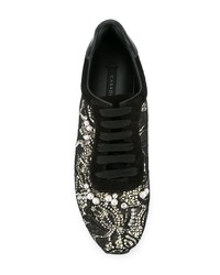 Casadei Pearl Lace Sneakers