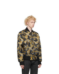 VERSACE JEANS COUTURE Black Baroque Bomber