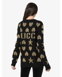 Gucci Hearts And Stars Wool Blend Sweater