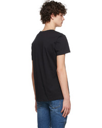 Balmain Black Cotton T Shirt