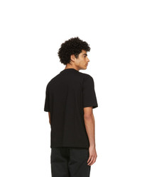 Lanvin Black Embroidered Regular T Shirt
