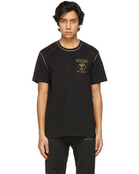 Moschino Black Gold Logo T Shirt