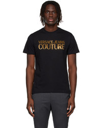 VERSACE JEANS COUTURE Black Iconic Logo T Shirt