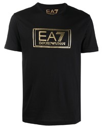 Ea7 Emporio Armani Branded Short Sleeve T Shirt