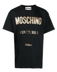 Moschino Lettering Logo Stamp T Shirt