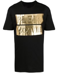 Philipp Plein Logo Print Crew Neck T Shirt
