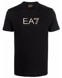 Ea7 Emporio Armani Logo Print T Shirt