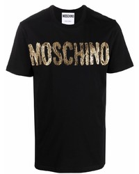 Moschino Paint Effect Logo T Shirt