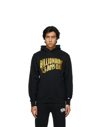 Billionaire Boys Club Black And Gold Glitter Arch Logo Hoodie