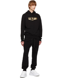 VERSACE JEANS COUTURE Black Bonded Hoodie