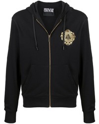 VERSACE JEANS COUTURE V Emblem Zipped Hoodie