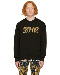 VERSACE JEANS COUTURE Black Bonded Sweatshirt