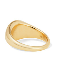 Anissa Kermiche 14 Karat Gold Onyx And Diamond Ring