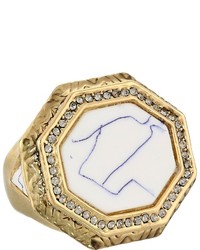 House Of Harlow 1960 Enlightening Octagon Cocktail Ring