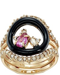 Alexis Bittar Enamel Framed Gemstone Band W Removable Crystal Band Ring Ring