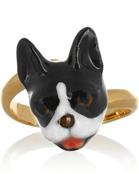 Finds Nach Gold Plated Porcelain Ring