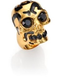 Alexander McQueen Leopard Skull Ring