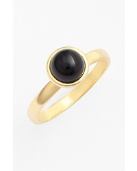 Syna Baubles Stone Ring Black Onyx Yellow Gold 65