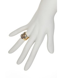 Freida Rothman Two Tone Slated Noir Cz Mother Of Pearl Droplet Rings Set