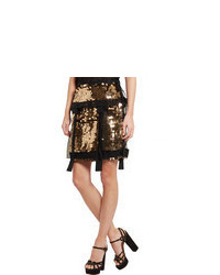 Lanvin Sequined Silk Organza Mini Skirt