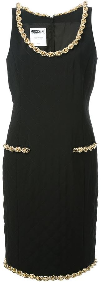 Moschino Chain Trim Fitted Dress, $2 